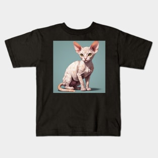 DEVON REX CAT Kids T-Shirt